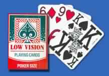 Low Vision Playing Cards Poker Size