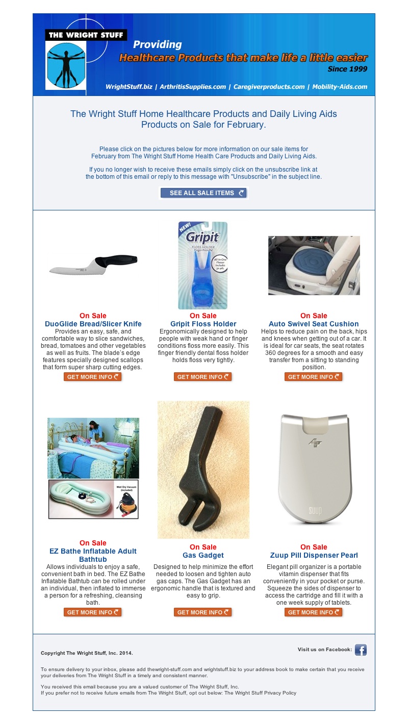 Items on Sale, February 2014