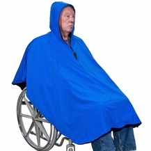 Fleece Lined Hooded Wheelchair Poncho