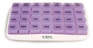 MediChest Curved Weekly Pill Organizer