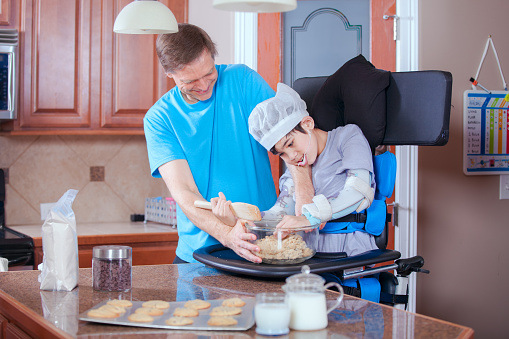 Father & Son Baking Cookies